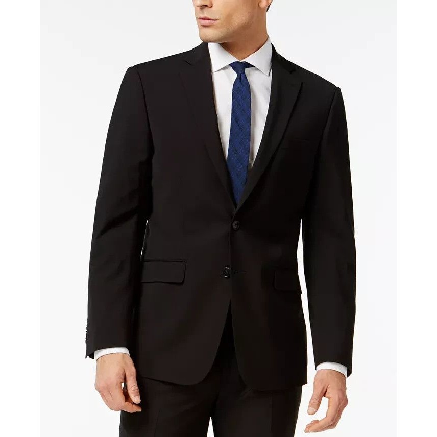 Calvin Klein Slim Fit Infinite Stretch Suit Jacket 41r Black Jacket Only